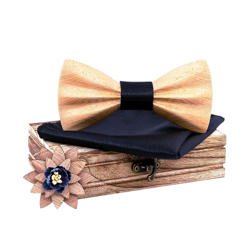 Coffret Noeud Papillon Bois