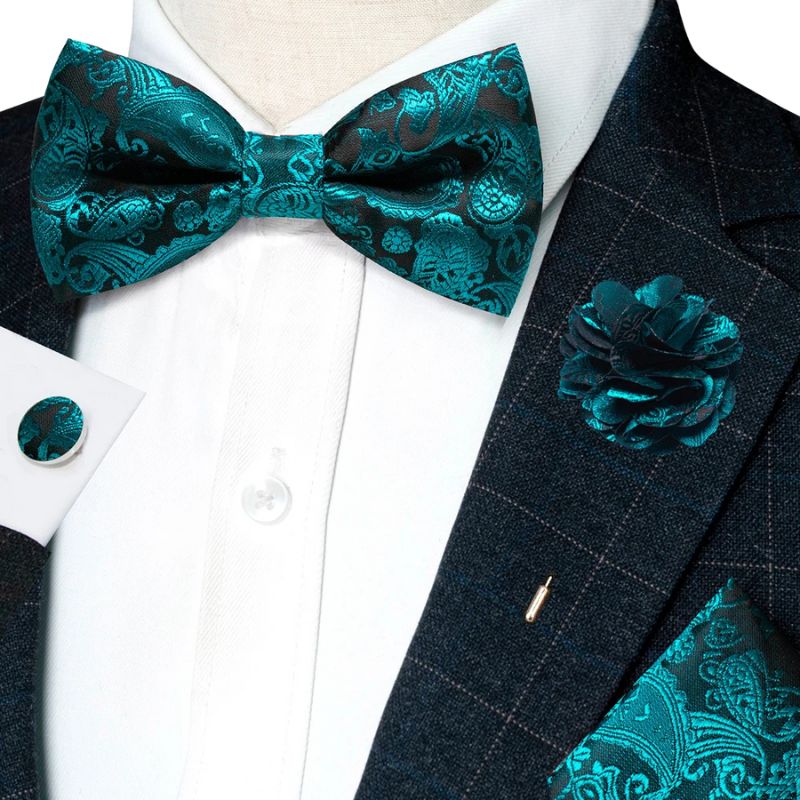 Noeud Papillon Bleu Turquoise