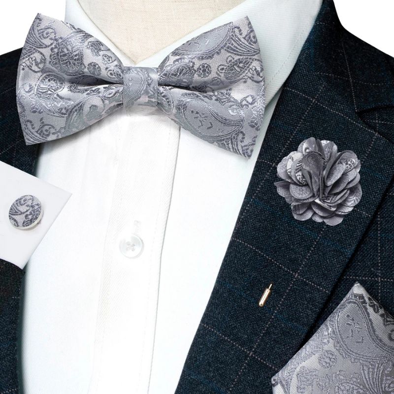 Noeud Papillon Argenté