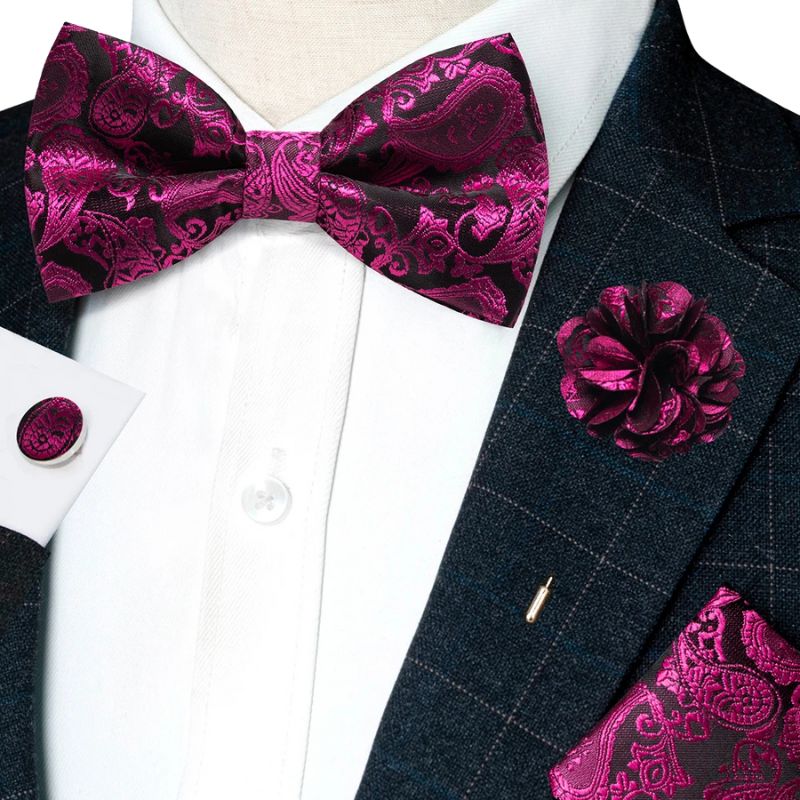 Noeud Papillon Rose Pour Homme