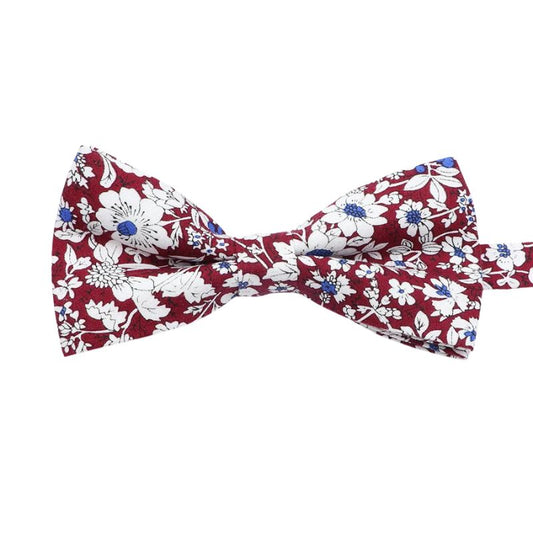 Noeud Papillon Fleuri Terracotta