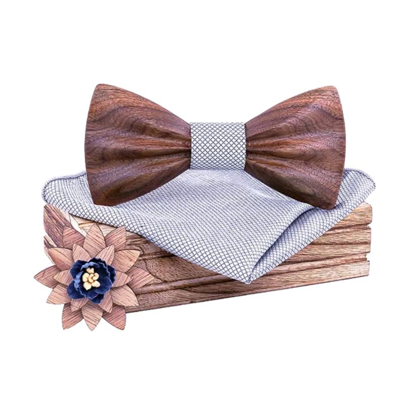 Noeud Papillon en Bois 3D