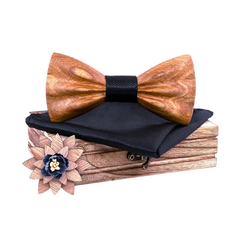 Coffret Noeud Papillon Bois