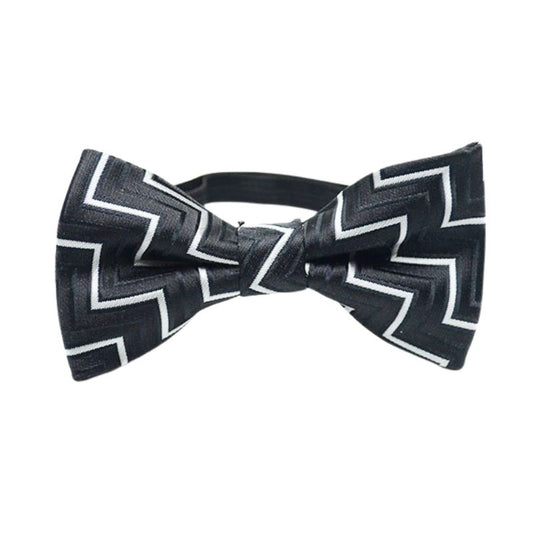 Noeud Papillon Enfant Noir à Ligne Blanche