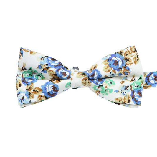 Noeud Papillon Tissu Fleuri