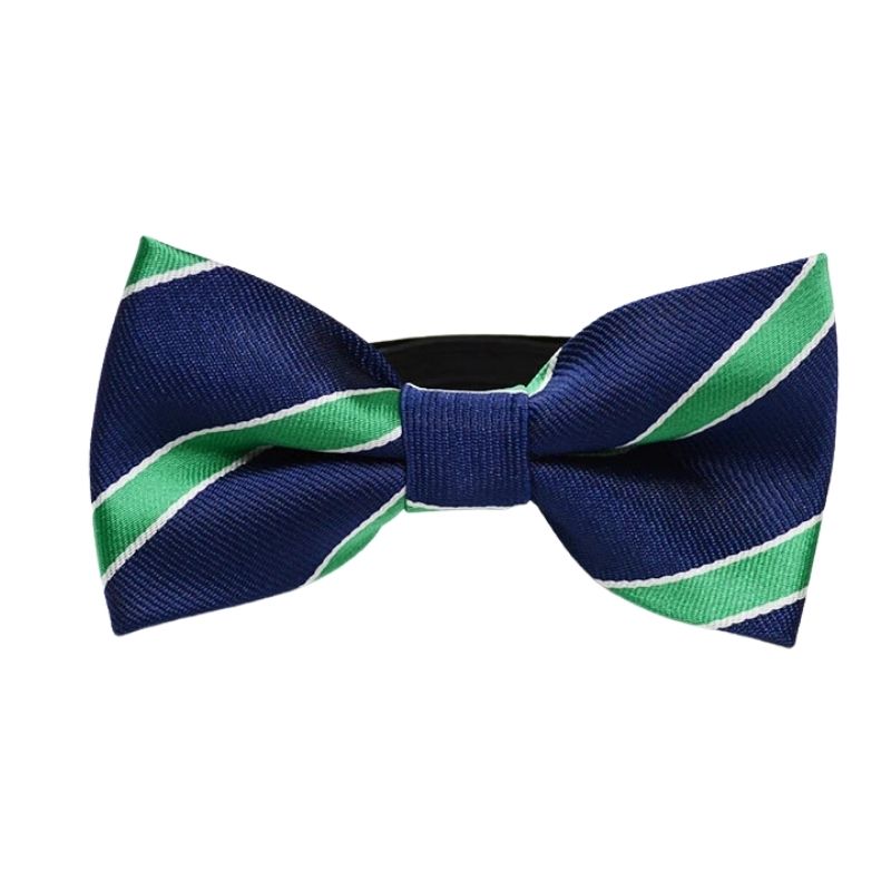 Noeud Papillon Enfant Bleu Marine et Vert