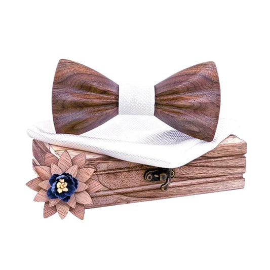 Noeud Papillon en Bois Mariage