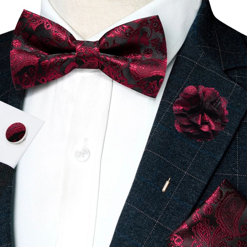 Noeud Papillon Bordeaux Homme