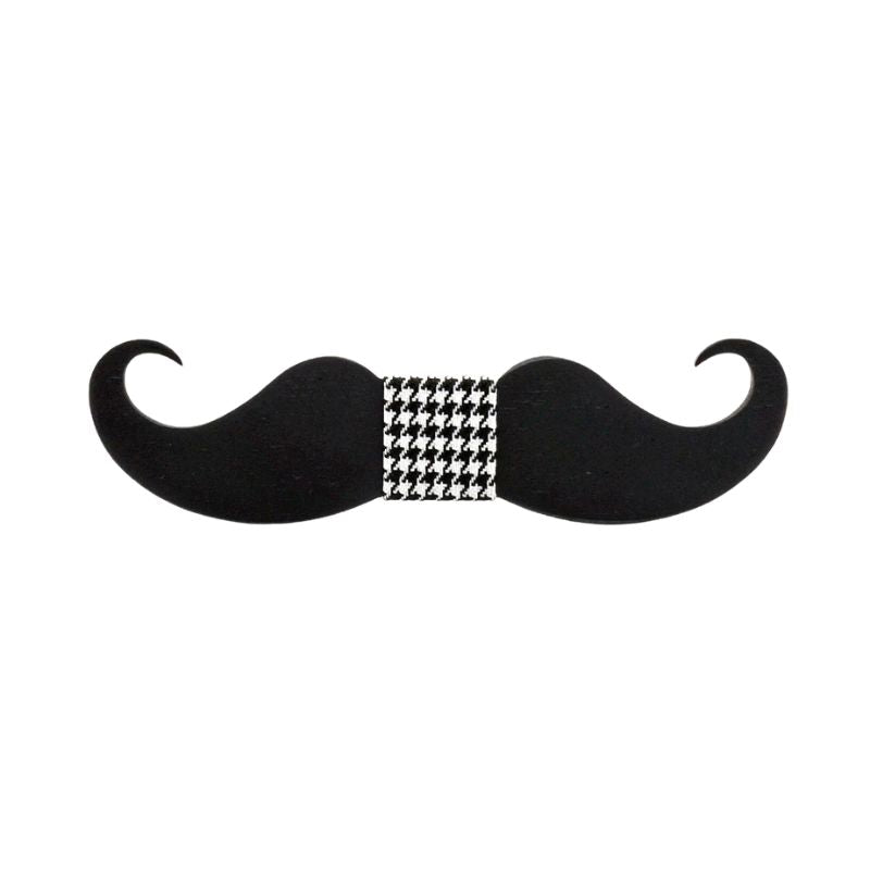 Noeud Papillon en Bois Moustache