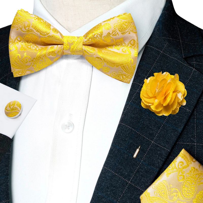 Noeud Papillon Jaune Citron