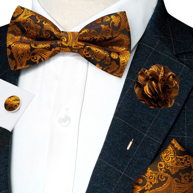 Noeud Papillon Doré Homme