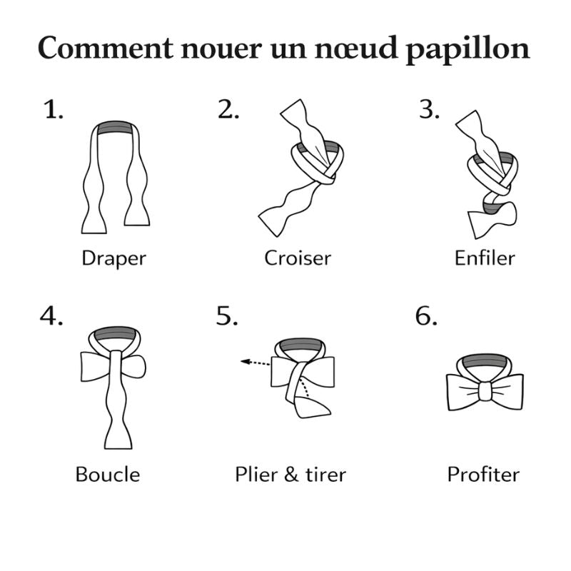 Noeud Papillon à Nouer Rose