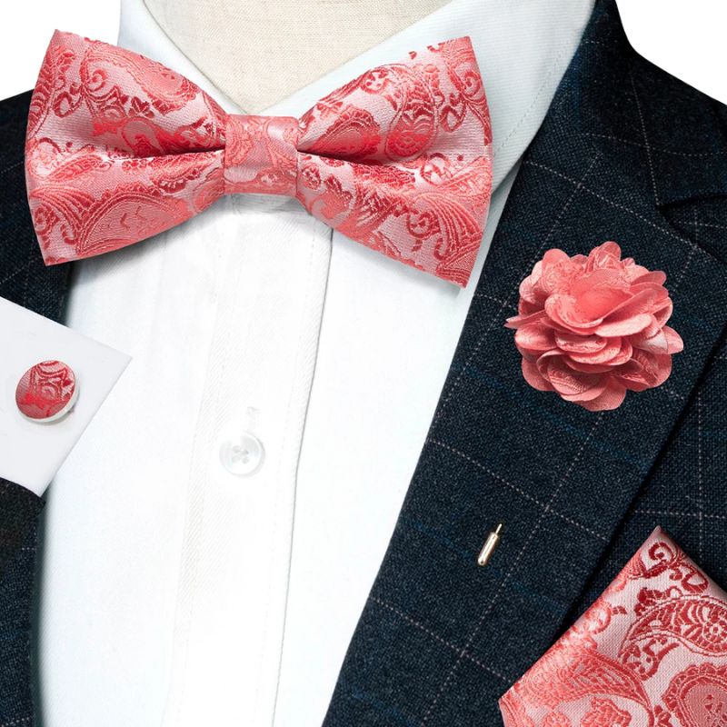 Noeud Papillon Rose Corail