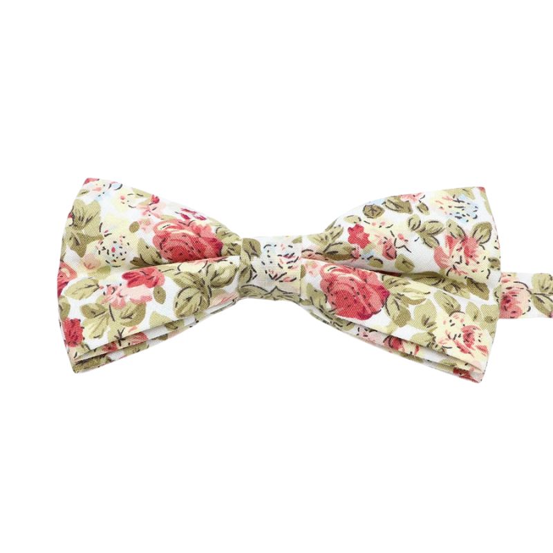 Noeud Papillon Motif Fleur