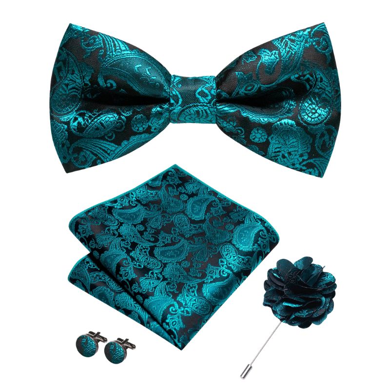 Noeud Papillon Bleu Turquoise
