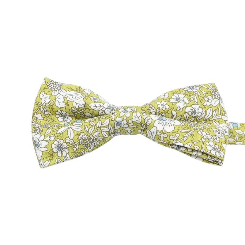 Noeud Papillon Fleuri Vert