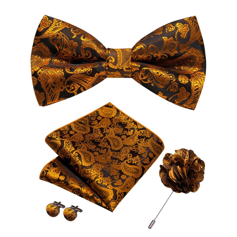 Noeud Papillon Doré Homme