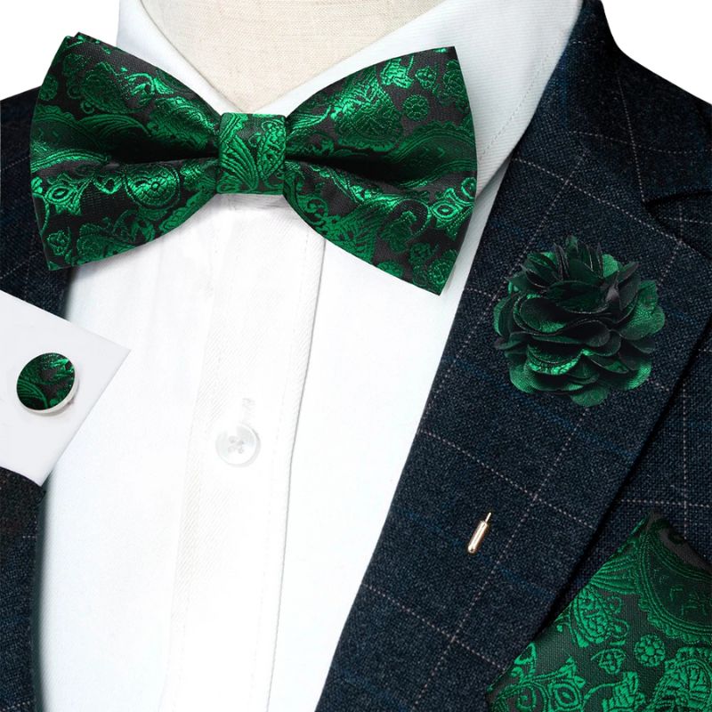 Noeud Papillon Vert Émeraude