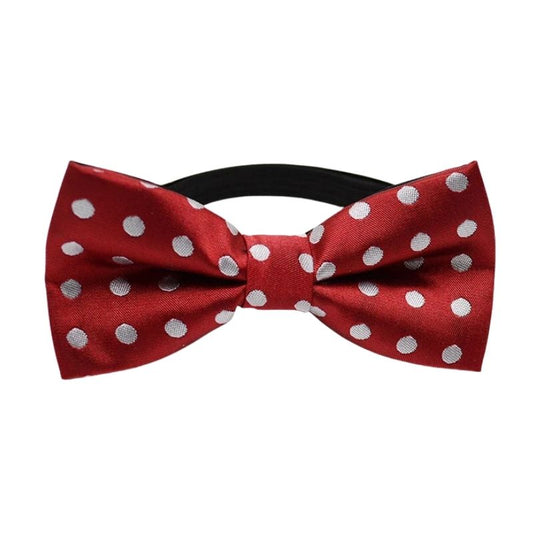 Noeud Papillon Enfant Rouge à Pois Blanc