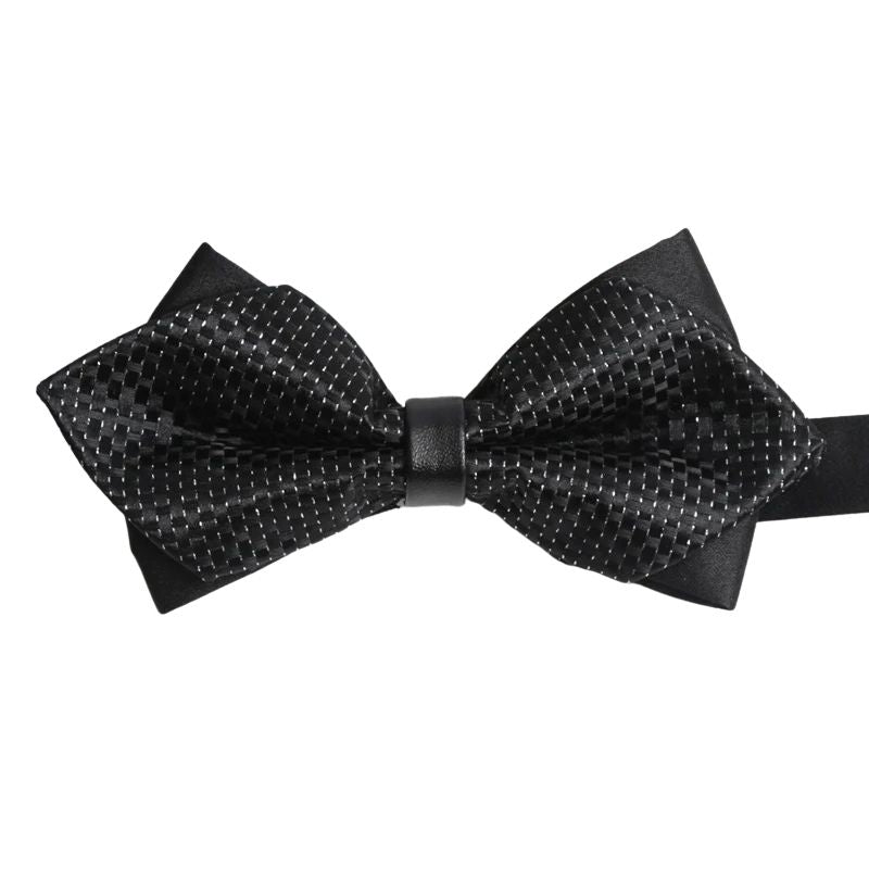 Noeud Papillon Noir Brillant