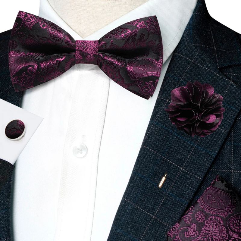 Noeud Papillon Prune