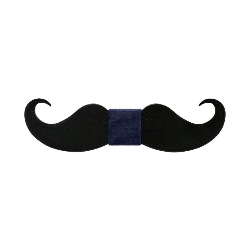 Noeud Papillon en Bois Moustache
