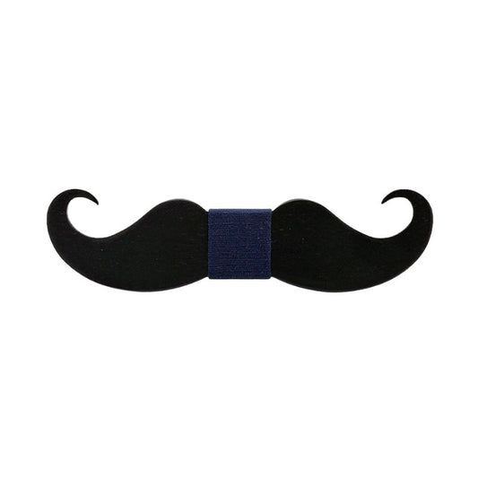 Noeud Papillon en Bois Moustache