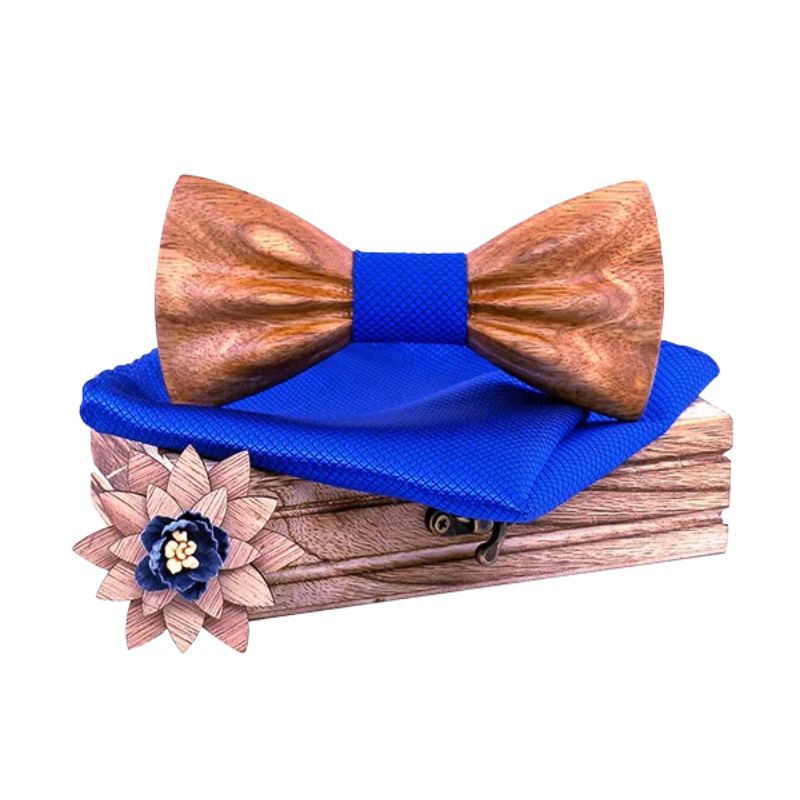 Noeud Papillon Bois Bleu