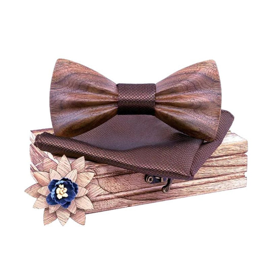 Noeud Papillon en Bois Artisanal