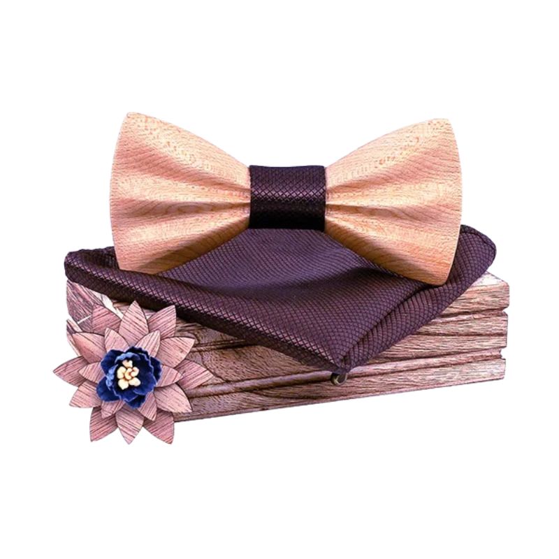 Noeud Papillon en Bois Artisanal