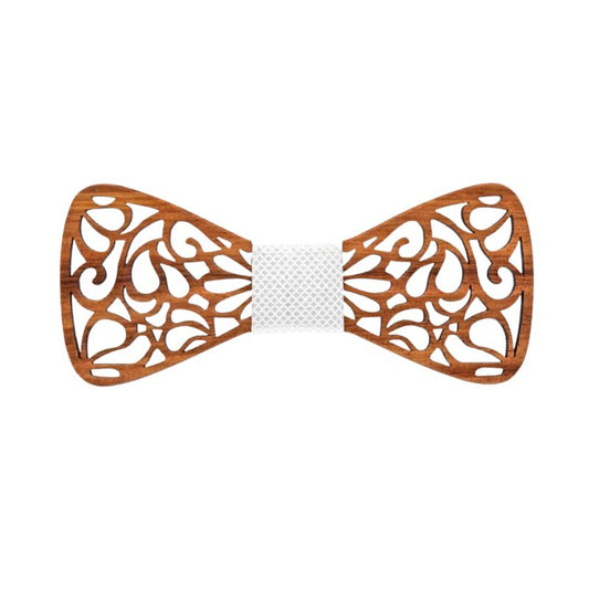 Noeud Papillon en Bois Homme | Blanc